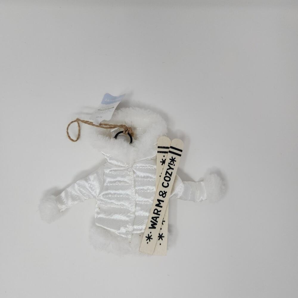 Wondershop White Puffer Ski Jacket Ornament Great for Holiday Helper Elf Costume
